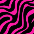 Glamour pink seamless patterns. Fashionable leopard, zebra background. 90s, 00s aesthetic.