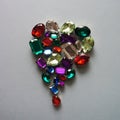 Glamour shiny stones sparkling jewelry glitters gems frame background