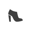 Glamour women shoe vector icon