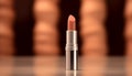 Glamourous lipstick, fashion, beauty, make up, shiny, elegance, femininity generated by AI Royalty Free Stock Photo