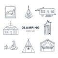 Glamping - icon set for your project