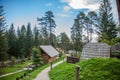 Glamping site at Lake Bloke, Nova Vas, Slovenia