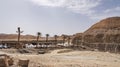 Glamping Site Under Construction in the Makhtesh Ramon Crater in Israel