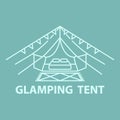 Glamping tent accomodation