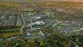 Glanmire village Cork Ireland morning aerial scenery