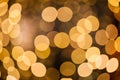 Glares circle yellow from the spot lights in out-of-focus blurry, abstract background Royalty Free Stock Photo
