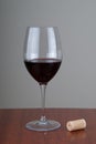 Glas with red wine Royalty Free Stock Photo