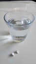 GLAS wasser watter Medikamente Medizin Royalty Free Stock Photo