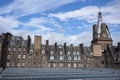 Sunset behind Glasgow Central Station Royalty Free Stock Photo