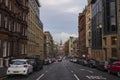 Glasgow City Center from W. George Street Royalty Free Stock Photo