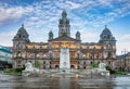 Glasgow City Chambers and George Square in Glasgow, Scotland Royalty Free Stock Photo