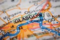 Glasgow City on a Road Map