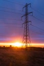 Glasgow City skyline at sunrise Royalty Free Stock Photo