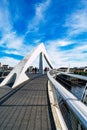 Glasgow Foot Bridge Over the River Clyde Royalty Free Stock Photo