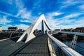 Glasgow Foot Bridge Over the River Clyde Royalty Free Stock Photo