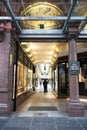 Entrance to The Argyll Arcade shopping mall. Luxury shopping