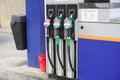 Glasgow, Lanarkshire. Scotland, UK. June 12th 2021: Fuel pumps at garage during inflation of petrol and diesel price