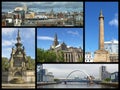 Glasgow landmarks collage Royalty Free Stock Photo