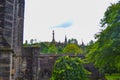 Glasgow Necropolis cemetery in front of Glasgow Cathedral, in Royalty Free Stock Photo