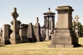 The Glasgow Necropolis, a Victorian cemetery in Glasgow Royalty Free Stock Photo