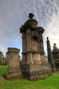 The Glasgow Necropolis, Victorian gothic cemetery, Scotland, UK Royalty Free Stock Photo