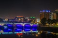 Glasgow night cityscape Royalty Free Stock Photo