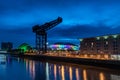 Glasgow by night Royalty Free Stock Photo
