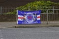 Glasgow Rangers Premier League winners celebration banner