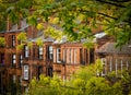 Glasgow Red Sandstone Tenements Royalty Free Stock Photo