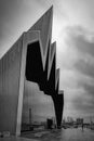 Glasgow Riverside Museum Dramatic Mono View Royalty Free Stock Photo