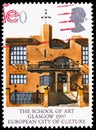 Glasgow School of Art, Glasgow 1990 European City of Culture serie, circa 1990 Royalty Free Stock Photo