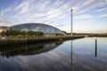 The Glasgow Science Centre in the Clyde Waterfront Regeneration area on the south bank of the River Clyde in Glasgow