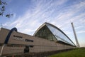 The Glasgow Science Centre in the Clyde Waterfront Regeneration area on the south bank of the River Clyde in Glasgow