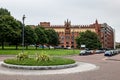 Roundabout in front of the famous WEST Brewery near Glasgow Green park