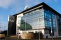 Glasgow STV office studio building on sunny day. Banks of the River Clyde Royalty Free Stock Photo
