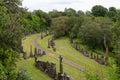 Looking Down from the Necropolis over the old Glasgow cemetery below Royalty Free Stock Photo