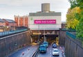 Glasgow, Scotland, UK, October 23rd 2023, The Clyde Tunnel entrance from the south in Govan