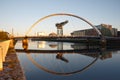 Glasgow, Scotland, UK, September 24th 2022, Clydeport Crane at Finnieston next to the Clyde Arc bridge in Glasgow