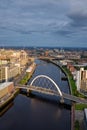 Glasgow, Scotland, UK, September 10th 2022, Glasgow squinty bridge over the River Clyde, less formally know as Squinty