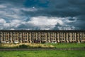 Glasgow Tenement Flats With Dark Sky Royalty Free Stock Photo