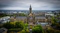 Glasgow University from above - aerial view Royalty Free Stock Photo