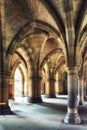 Glasgow University Cloister columns Royalty Free Stock Photo