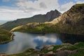 Glaslyn Lake, Miners` Track, Snowdonia, Wales Royalty Free Stock Photo