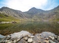 Glaslyn lake beside Mount Snowdon, Wales Royalty Free Stock Photo