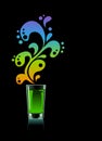 Glass of absinthe. Royalty Free Stock Photo