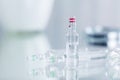 Glass ampullae with medication Royalty Free Stock Photo