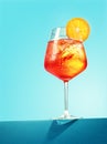 Glass of Aperol spritz cocktail Royalty Free Stock Photo