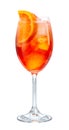 Glass of aperol spritz cocktail Royalty Free Stock Photo