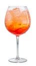 Glass of aperol spritz cocktail Royalty Free Stock Photo