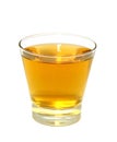 Glass of apple juice isolated on white Royalty Free Stock Photo